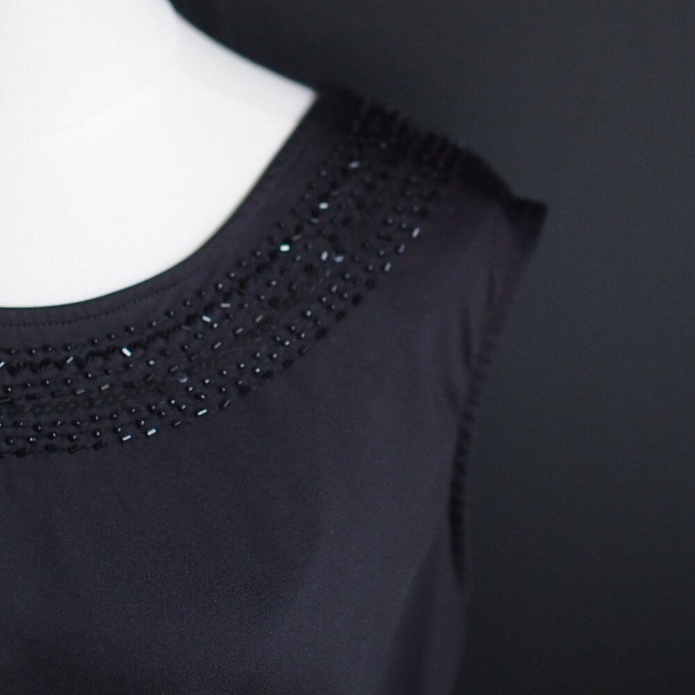 TanJay | Black Sequined Sleeveless Top